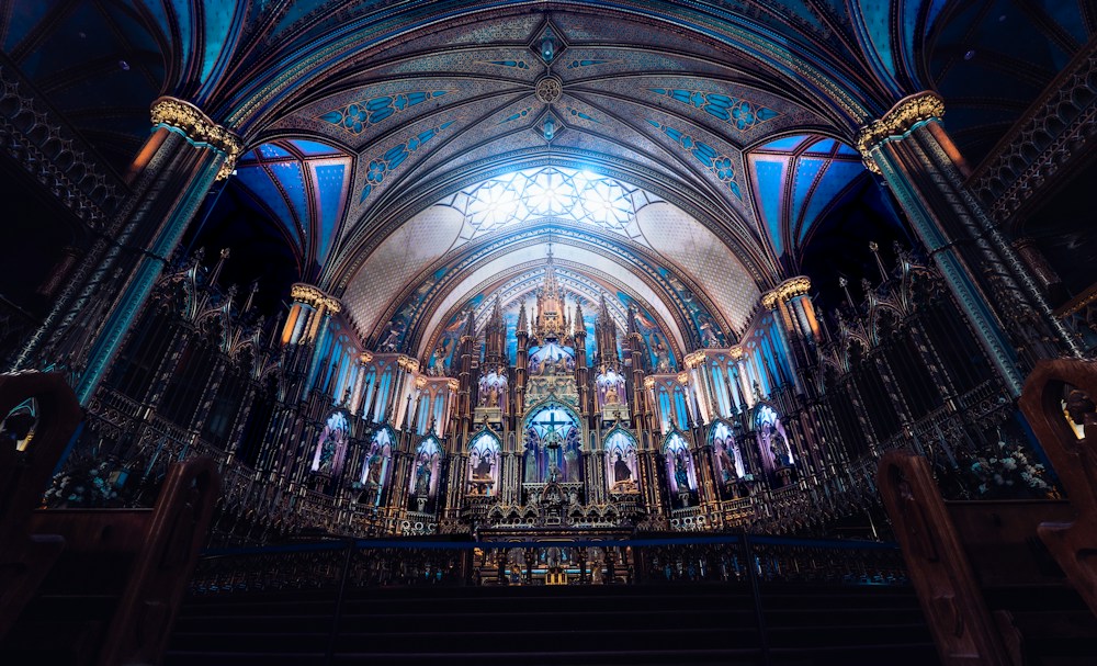 A Catholic church interior
